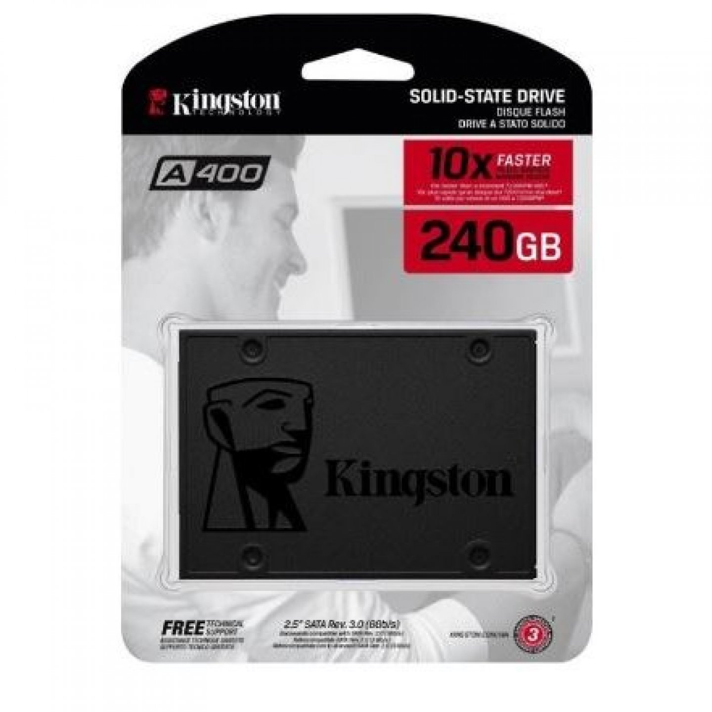 SSD KINGSTON 240GB A400 7MM SA400S37/240G